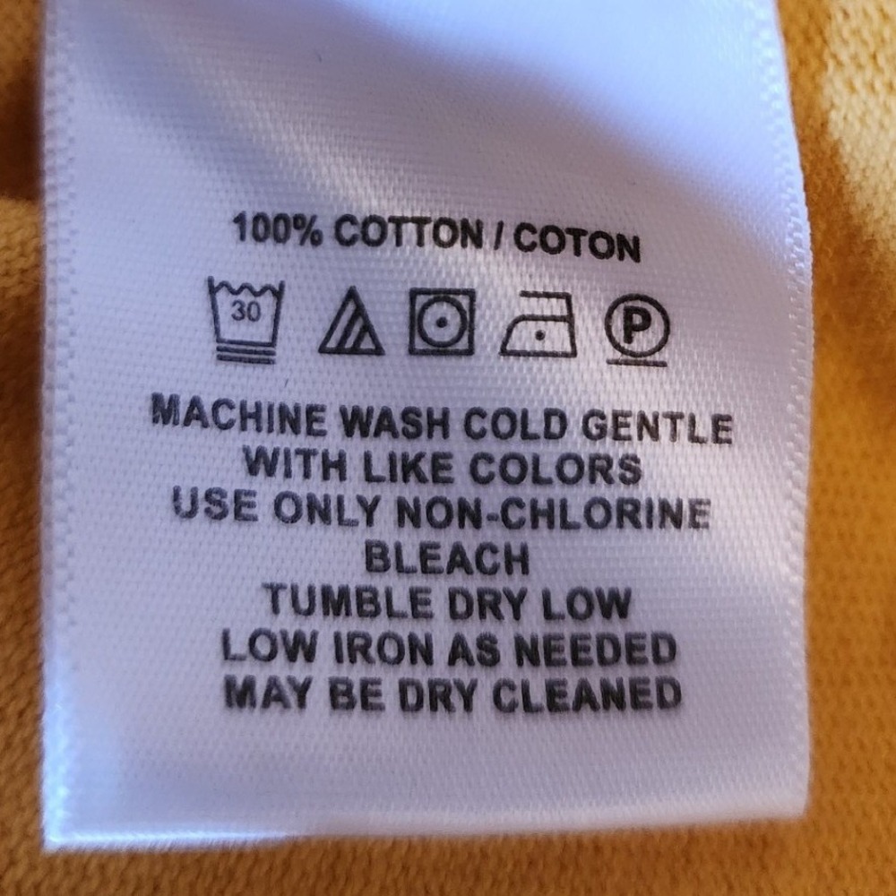 Urban Outfitters Womens Mustard Yellow Cotton Crew Neck Short Sleeve Tee M - Picture 5 of 5